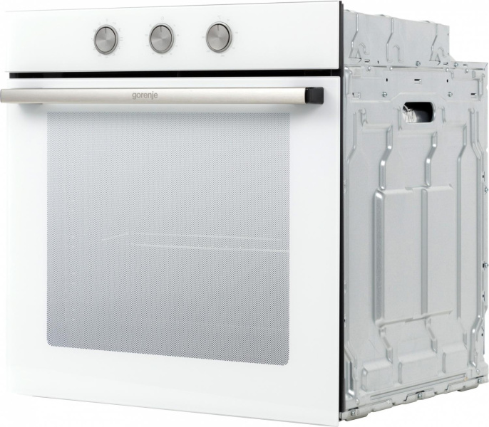 Духовой шкаф электрический Gorenje BO6725E02WG, 77л, дверца с 2 стеклами, белый