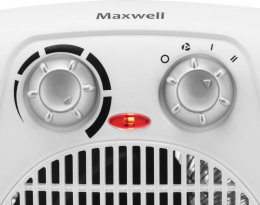 Тепловентилятор ТЭН Maxwell MW-3458, 2000Вт, с термостатом, 2 режима, белый