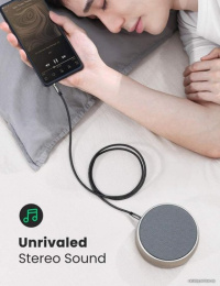 Кабель UGREEN AV112 50361 3.5mm Male to 3.5mm Male Cable Gold Plated Metal Case with Braid. Длина: 1м. Цвет: черный (50361_)