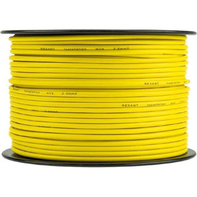 Rexant 01-6542 Провод ПГВА 1х2,50мм, желтый, бухта 100м