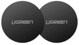 Металлическая пластина круглая на телефон для магнитного держателя UGREEN LP123 30836 Rounded Metal Plate for Magnetic Phone Stand 2шт. Цвет: черный 30836_