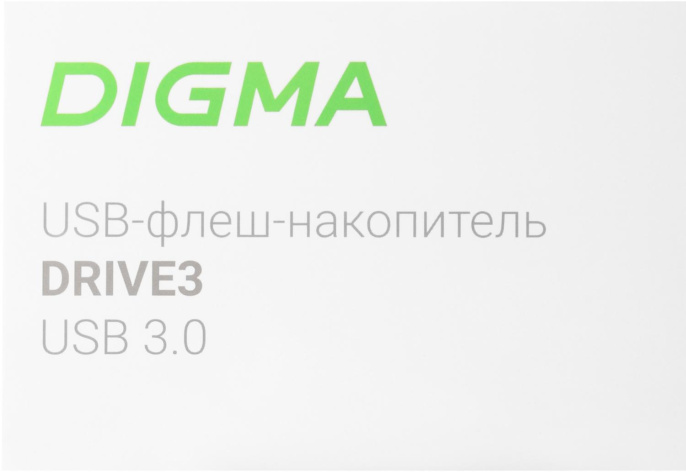 Флешка USB Digma DRIVE3 32ГБ, USB3.0, серебристый [dgfum032a30sr]