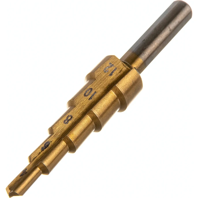 Сверло ступенчатое 4-12,0 HSS с износостойким покрытием ц/хв Beltools ri.166.31
