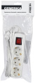 Сетевой удлинитель IEK У03В, 1.5м, белый [wyp10-10-03-d15-zk-g]