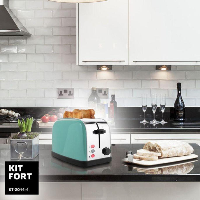 Тостер KITFORT КТ-2014-4, голубой