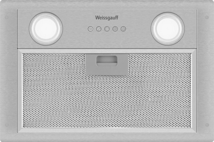 Вытяжка встраиваемая Weissgauff Dubhe 450 Inox нержавеющая сталь управление: кнопочное (1 мотор)