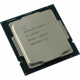 Процессор Intel Core I3-10100F OEM Comet Lake, 14nm, C4/T8, Base 3,60GHz, Turbo 4,30GHz, Without Graphics, L3 6Mb, TDP 65W, S1200 OEM CM8070104291318