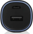 Автомобильное зарядное устройство TTEC SmartCharger Duo PD 48W Car Fast Charger USB-C+USB-A с кабелем USB-C-USB-C 3A. Цвет: черный