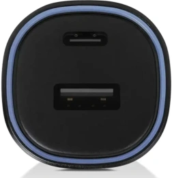 Автомобильное зарядное устройство TTEC SmartCharger Duo PD 48W Car Fast Charger USB-C+USB-A с кабелем USB-C-USB-C 3A. Цвет: черный