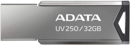 Флешка USB A-Data UV250 32ГБ, USB2.0, серебристый [auv250-32g-rbk]