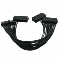 Sync Starter TSR436 30 см двойной удлинительный кабель-адаптер 3 PSU ATX 24Pin блок питания Sync Starter ADD3PSU для майнинга биткоинов