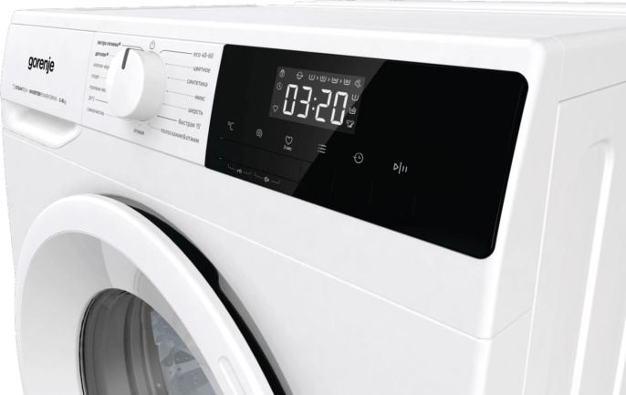 Стиральная машина Gorenje W2NHPI62SCSIRV, с внешним баком, с фронтальной загрузкой, 6кг, 1200об/мин, с паром, инверторная
