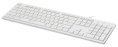 Клавиатура Оклик 500M белый USB slim Multimedia (1061586) кабель 1.5м