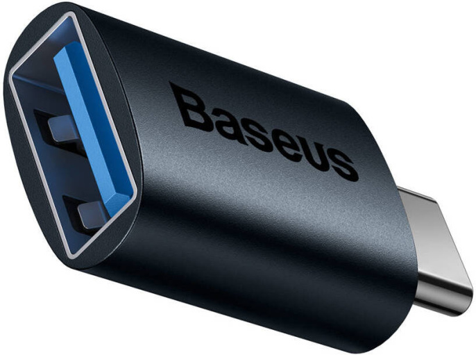 Переходник Baseus ZJJQ000003 Ingenuity Series Mini OTG Adaptor Type-C (M) to USB-A 3.1 (F) Blue