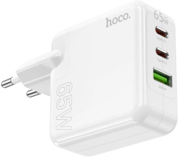 Сетевое зар./устр. Hoco C115A Header PD65W three-port 2C1A charger EU 65W 3.25A+3A+2A+1.5A PD+QC универсальное белый 98312