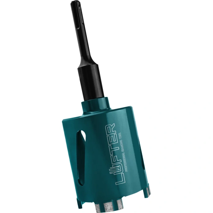 Коронка алмазная LUFTER MAGNETIC LOCK SDSplus без удара, бетон, армобетон 72 мм 026-72