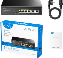 Коммутатор CUDY GS1006P, неуправляемый