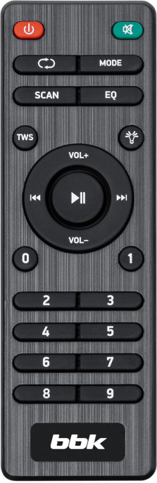 Минисистема BBK BTA6030 черный 30Вт FM USB BT micro SD