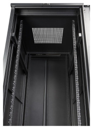 Шкаф коммутационный Lanmaster Business TWT-CBB-22U-6X10-P1 напольный 22U 600x1000мм пер.дв.перфор. задн.дв.перфор.2-хст. 2 бок.пан. 800кг черный IP20