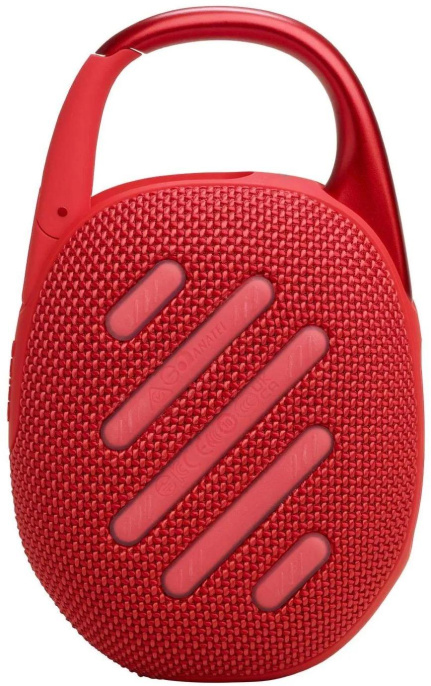 Колонка порт. JBL Clip 5 красный 7W Mono BT 10м 1400mAh