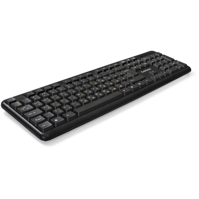 Клавиатура ExeGate Professional Standard LY-405 USB, полноразмерная, влагозащищенная, 105кл., Enter большой, длина кабеля 1,5м, черная, Color Box EX287138RUS