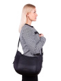 Сумка седло женская Piquadro Lyra BD6658W92T/N 10.9" черная ткань/натур.кожа