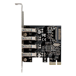Контроллер ExeGate EXE-314 (PCI-E x1 v2.0, 4*USB3.0 ext., разъем доп.питания SATA 15pin, VIA Labs Chipset VL805) EX283716RUS