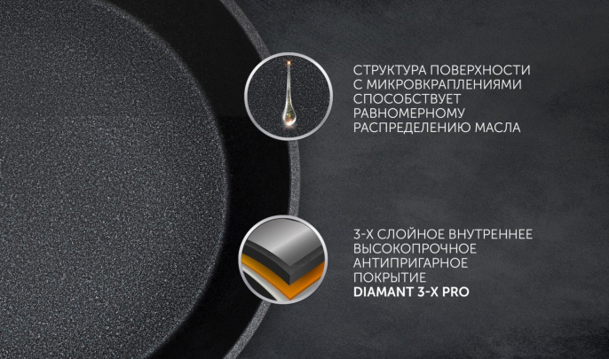 Кастрюля 4.1л Polaris Pro collection 24C, алюминиевая, с крышкой [017171]