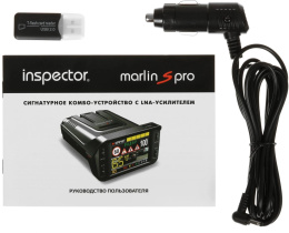 Видеорегистратор с радар-детектором Inspector MARLIN S PRO черный 1080x1920 1080p 130гр. GPS Ambarella A12A20