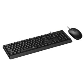 Клавиатура + мышь Rapoo X130PRO клав:черный мышь:черный, 1.5м, доп. защита от влаги X130PRO BL