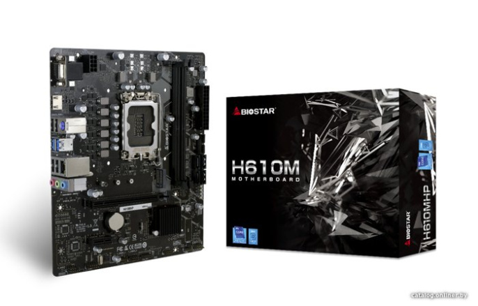 Материнская плата Biostar H610MHP, LGA1700, VGA, HDMI , 2xDDR IV, mATX