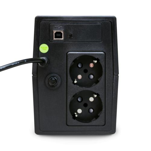 ИБП POWERMAN Back Pro 650, линейно-интерактивный, 650ВА, 360Вт, 2 евророзетки с резервным питанием, батарея 12В 7 Ач 1 шт., 298мм х 101мм х 142мм, 4.2 кг./ UPS POWERMAN Back Pro 650, line-interactive, 650VA, 360W, 2 euro sockets with backup power, battery