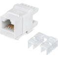 Rexant 02-0250 Модуль Keystone Jack RJ-45 8P8C , UTP неэкранированный, CAT 6, тип 180 градусов, белый PRO