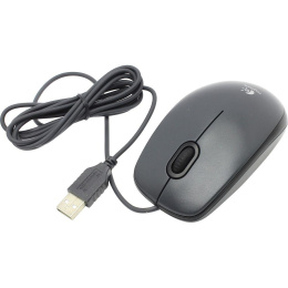 Мышь Logitech M90 Черный 910-001970 полноразмерная мышь для ПК, проводная USB, сенсор оптический 1000 dpi, 3 кнопки, колесо с нажатием