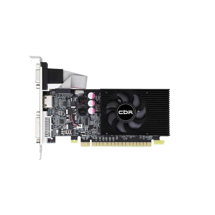 Видеокарта CBR GT610 2G, 64BIT, DDR3, 700Mhz, 29W DVI/HDMI/CRT [VGA-STX610-2G-RTL]