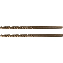 Сверло по металлу 2.5 мм, HSS Co-8%, 2 шт Denzel 71404