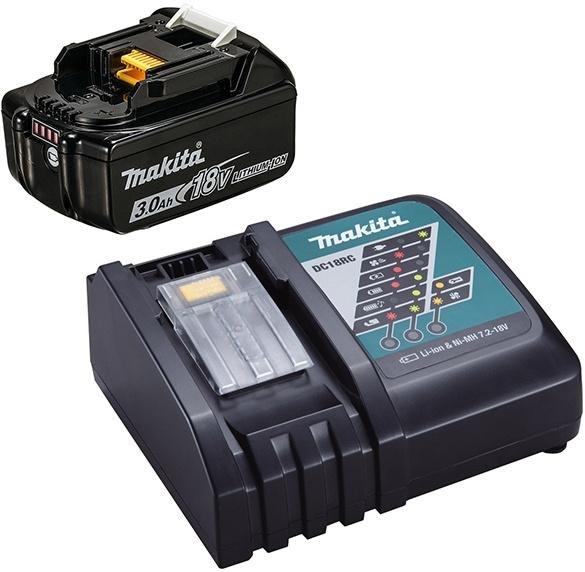Батарея аккумуляторная Makita BL1830B LXT 18В 3Ач Li-Ion З/У в компл. 191A25-2