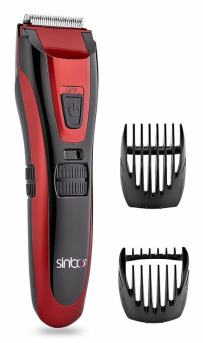 Машинка для стрижки Sinbo SHC 4370 красный 3Вт насадок в компл:2шт