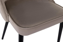 Стул для дома Бюрократ CH-K4 т.бежевый Holland 61 металл черный на ножках CH-K4_1/HL61