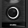 SVEN MS-150, чёрный, акустическая система 2.1, мощность RMS : 8 Вт+2x3.5 Вт