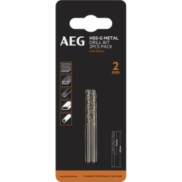 Сверло по металлу HSS-G (2 шт; 2х24х49 мм) AEG AAKHSSG02 4932479304