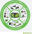 Аккумуляторный снегоуборщик GreenWorks GD40SSK4 40V 2600807UB