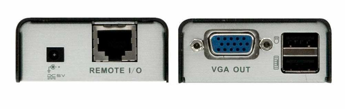 Удлинитель сигнала ATEN CE100-AT-G extender, VGA/SVGA+KBD+MOUSE USB, 100 метр., HD-DB15+USB A-тип/USB B-тип, Female, без шнуров, Б.П. 220 5V, по витой паре/UTP/FTP макс.разрешение 1920х1200 60Hz 30m 1280х1024 60Hz 100m DDC2B3