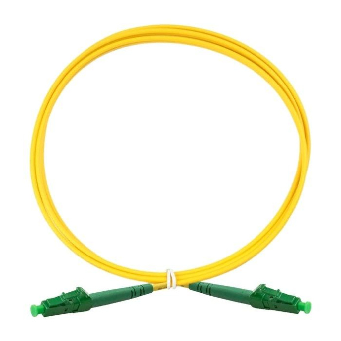 Патч-корд EXEGATE FC-S-9-LC/APC-LC/APC-2M-LSZH 2м, многожильный,  желтый