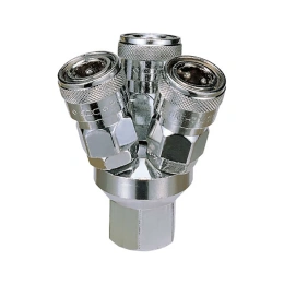 Куплунг внутренняя резьба - мама, 3 выхода CDC Pneumatics LC 03