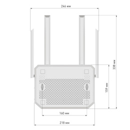 Маршрутизатор/ Netcraze Giga Мультигигабитный интернет-центр с Mesh Wi-Fi 6 AX3000, Smart-коммутатором 1?2.5G/SFP и 4?1G, многофункциональными портами USB 3.0 и 2.0 Netcraze Giga NC-1012