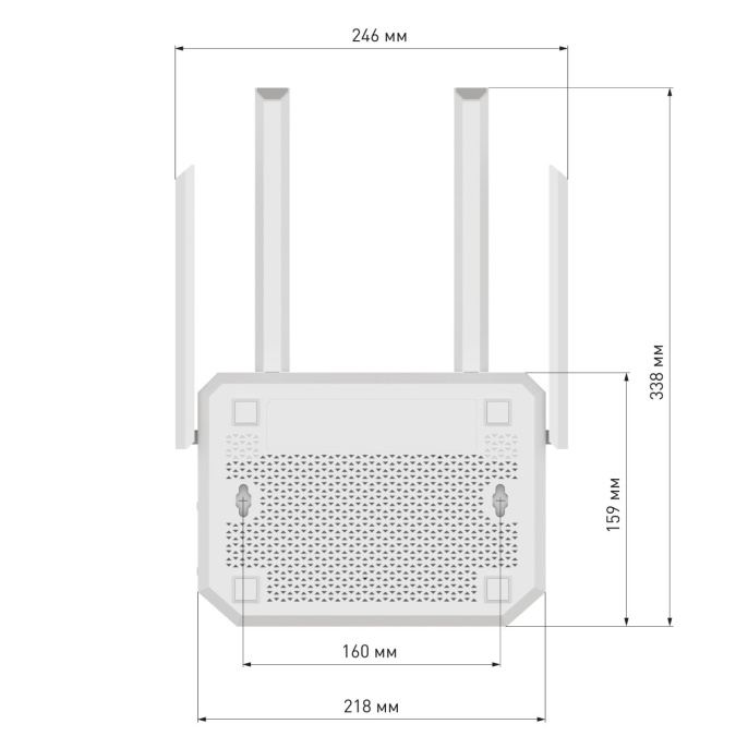 Маршрутизатор/ Netcraze Giga Мультигигабитный интернет-центр с Mesh Wi-Fi 6 AX3000, Smart-коммутатором 1?2.5G/SFP и 4?1G, многофункциональными портами USB 3.0 и 2.0 Netcraze Giga NC-1012