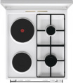 Плита Комбинированная Gorenje GK5A12WG белый металлическая крышка реш.сталь
