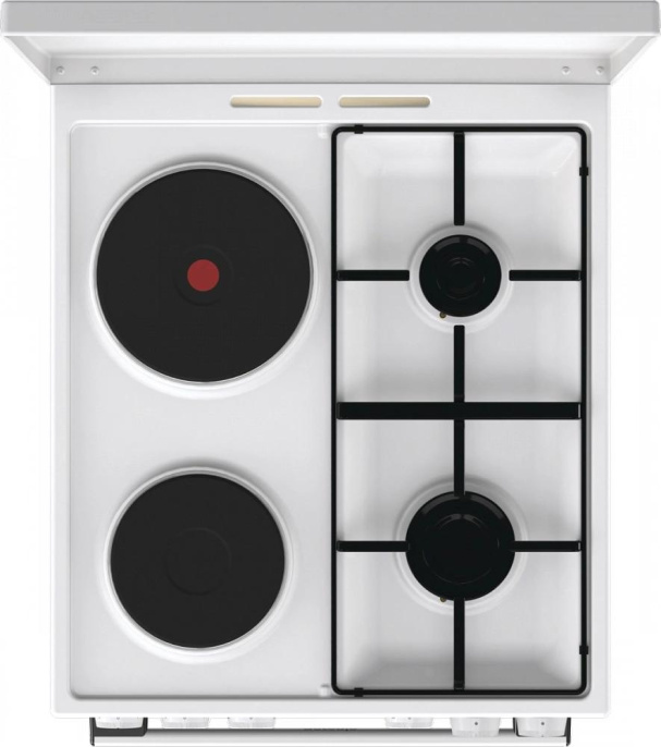 Плита Комбинированная Gorenje GK5A12WG белый металлическая крышка реш.сталь