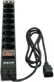 Блок распределения питания NTSS NTSS-PDU-DA1017 гор.размещ. 8xSchuko базовые 10A C14 2м